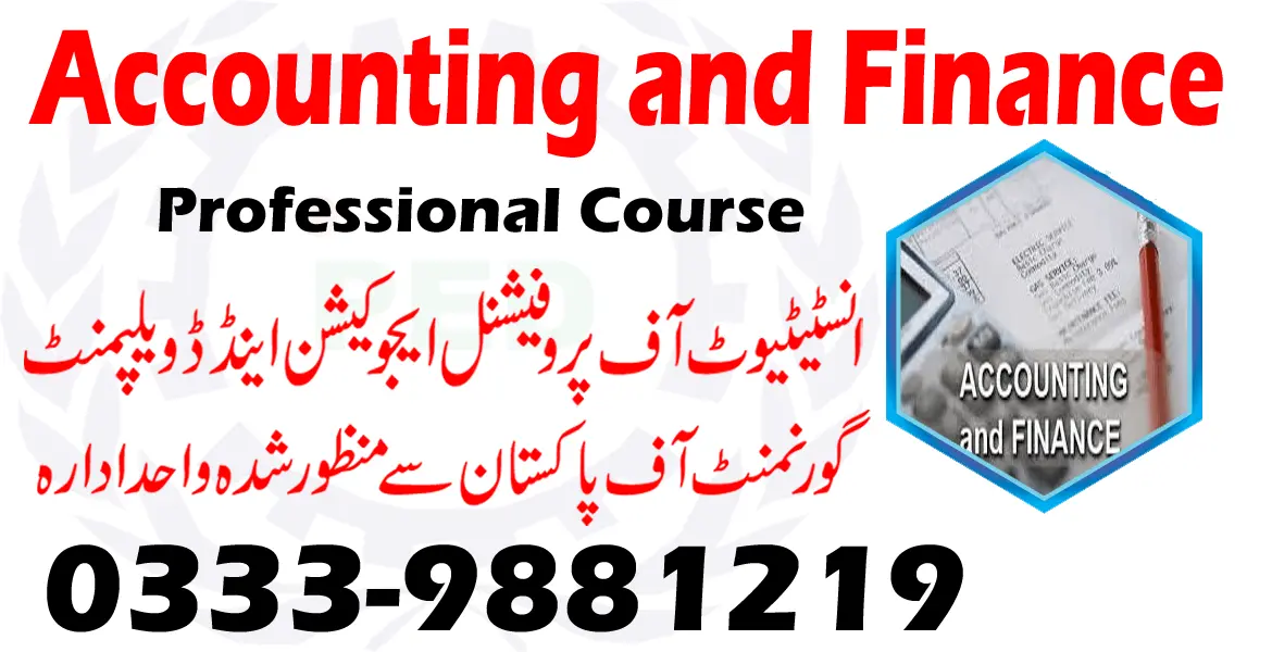 Accounting and Finance course